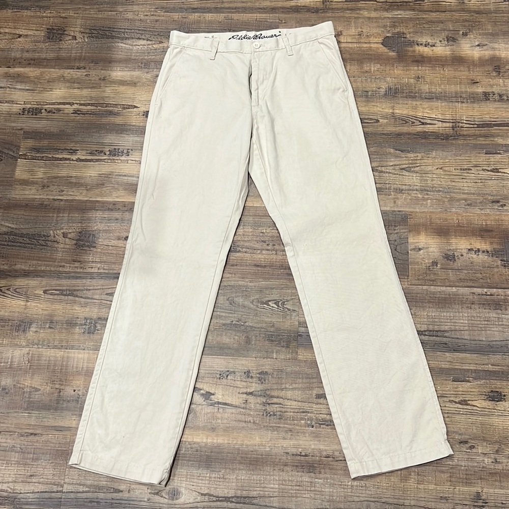 Eddie Bauer Light Khaki Chinos 32x34